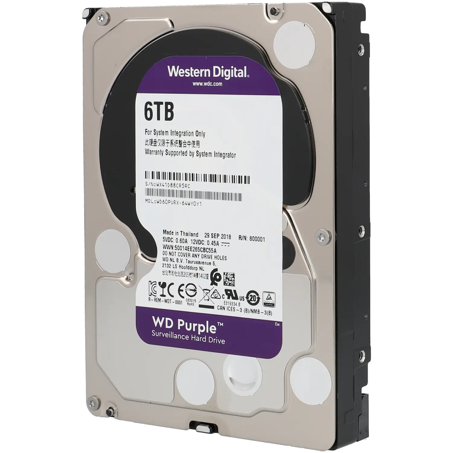 Disco duro purple 6 tb