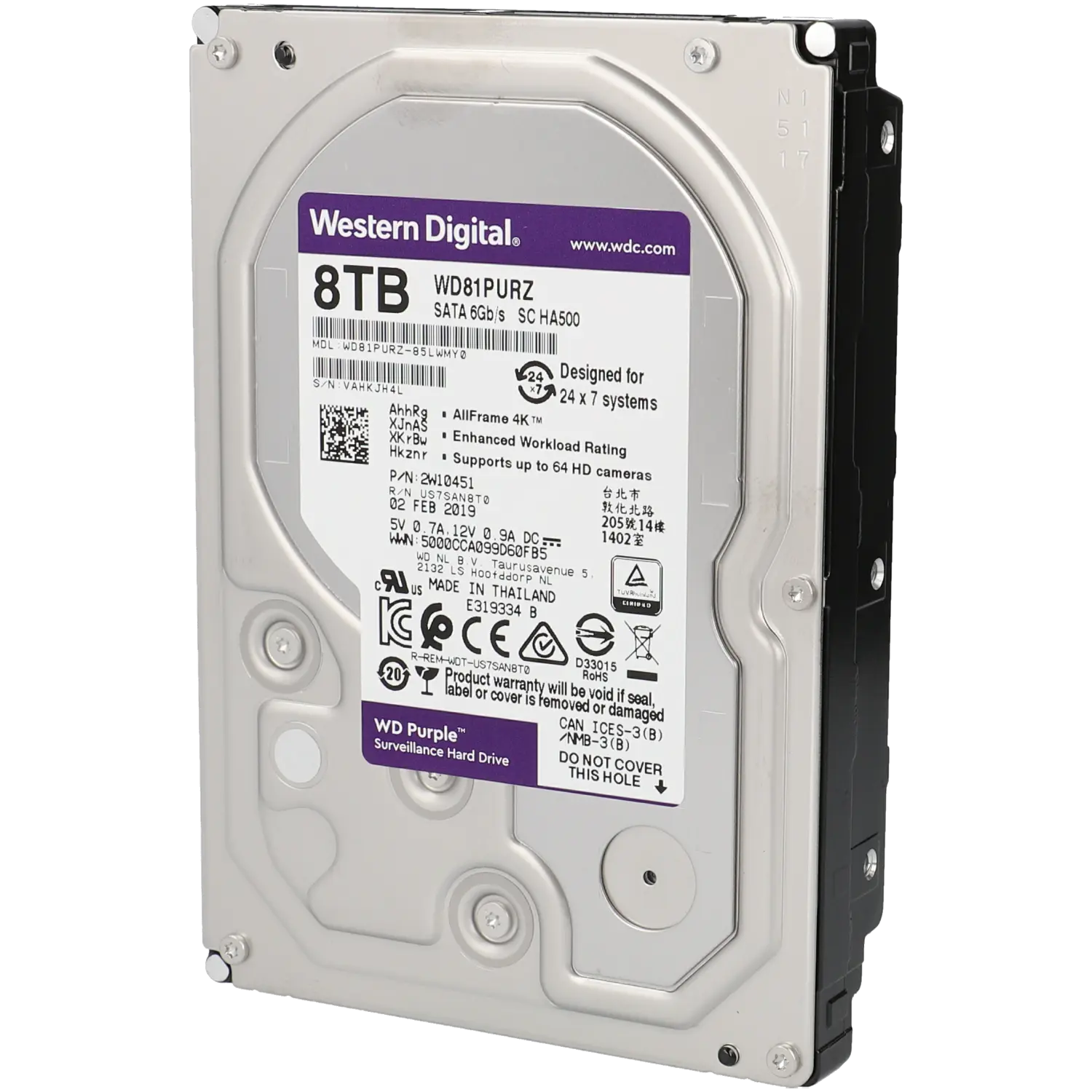 Disco duro purple 8 tb
