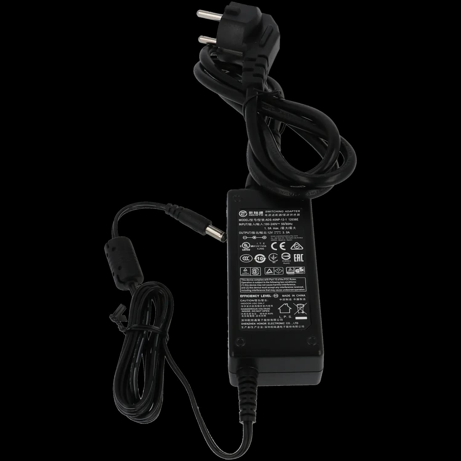 Fuente de alimentación dc 12v 3a