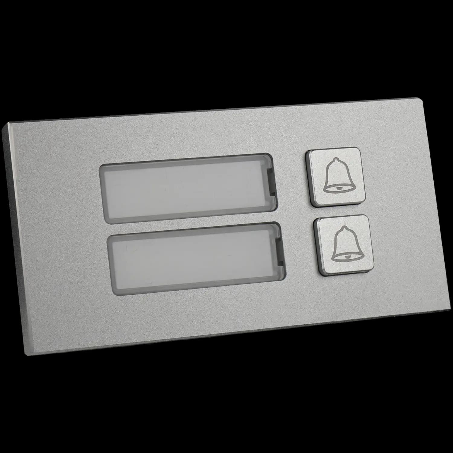 Estación exterior modular para videoportero ip con 2 botones