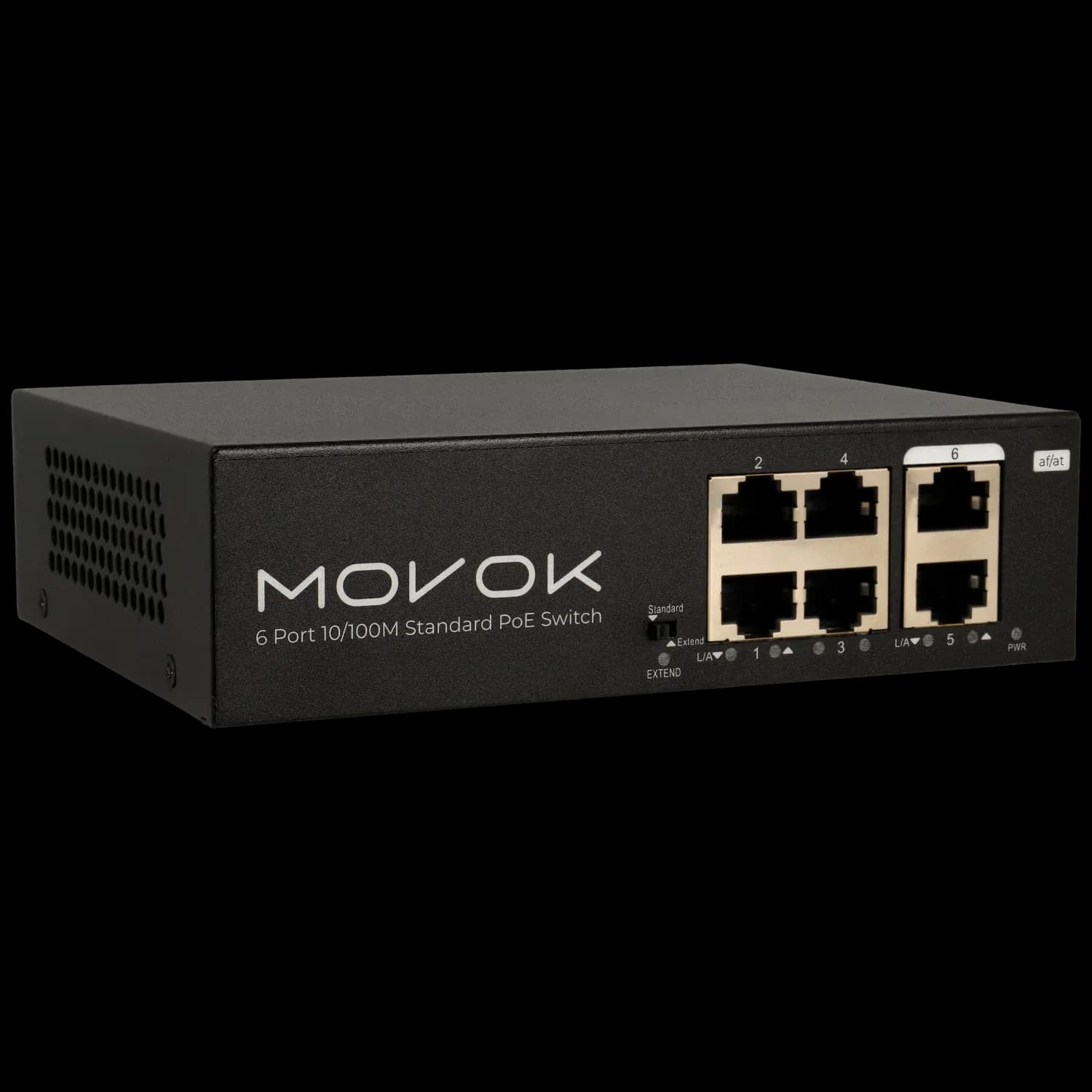 Switch 6 portas com 4 portas PoE