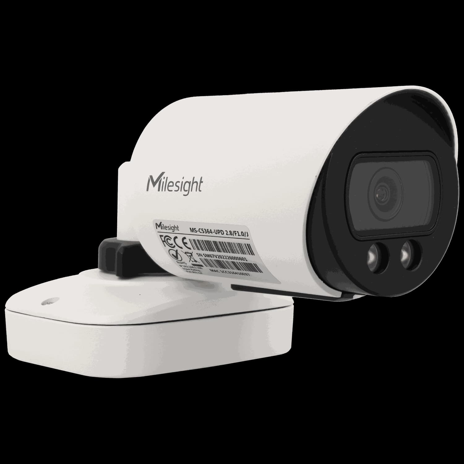 Cámara bullet ip de 5 megapíxeles y óptica fija