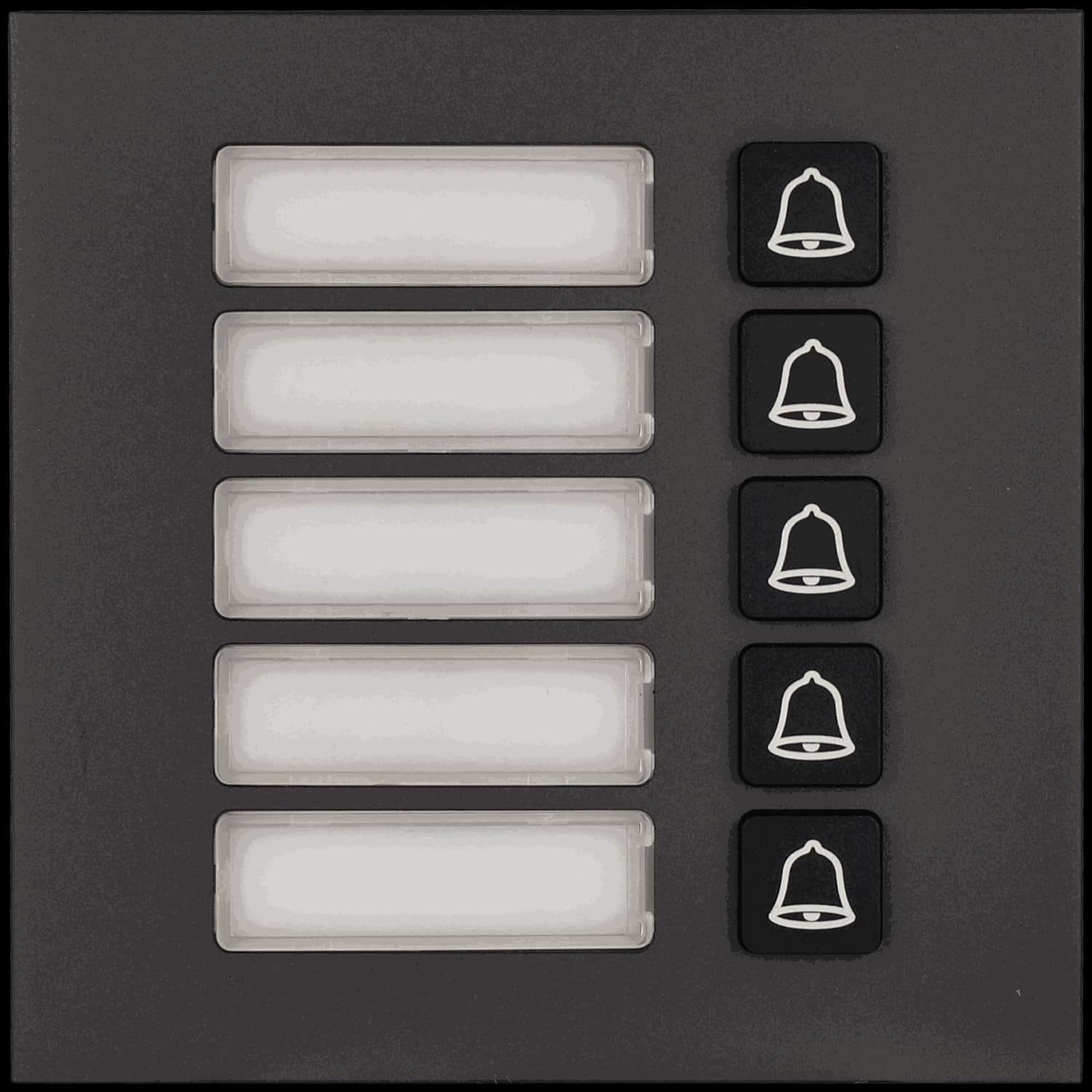 Estación exterior modular para videoportero ip con 5 botones
