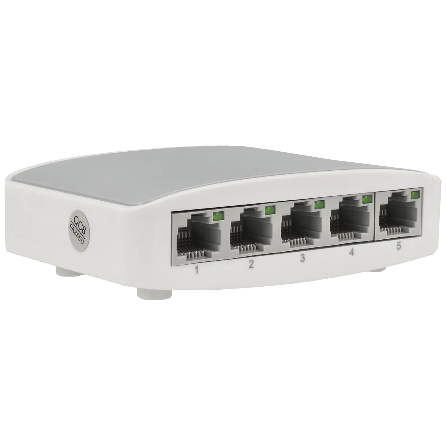 Switch neutro com 5 portas