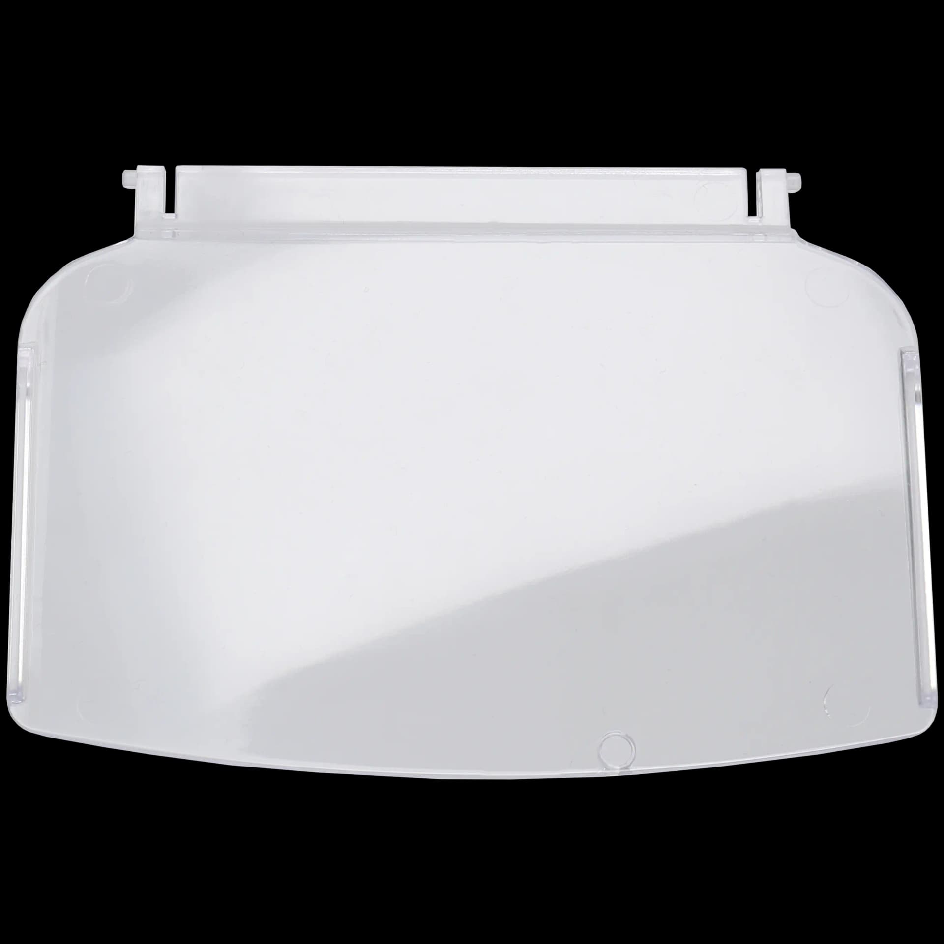 tilting cover for push buttons