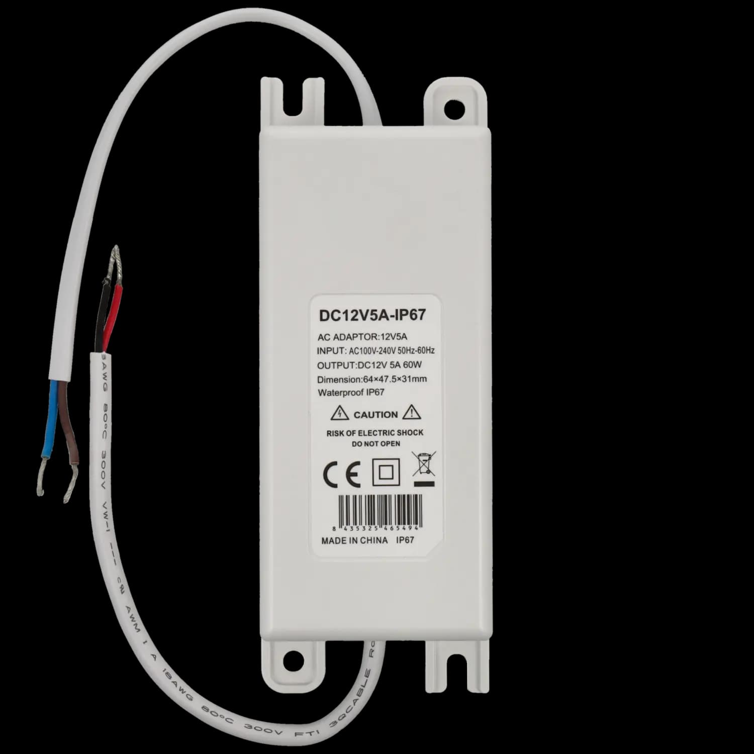 Alimentatore dc 12v 5a