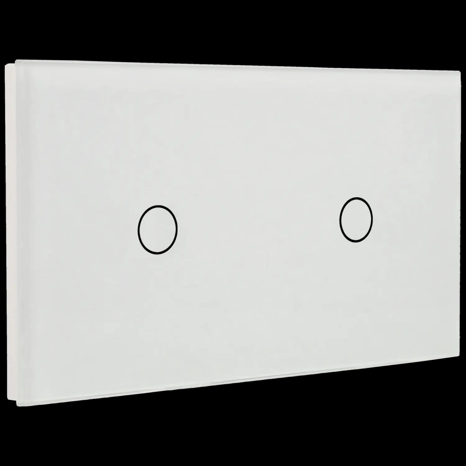 Panel de interruptor doble con 2 botones