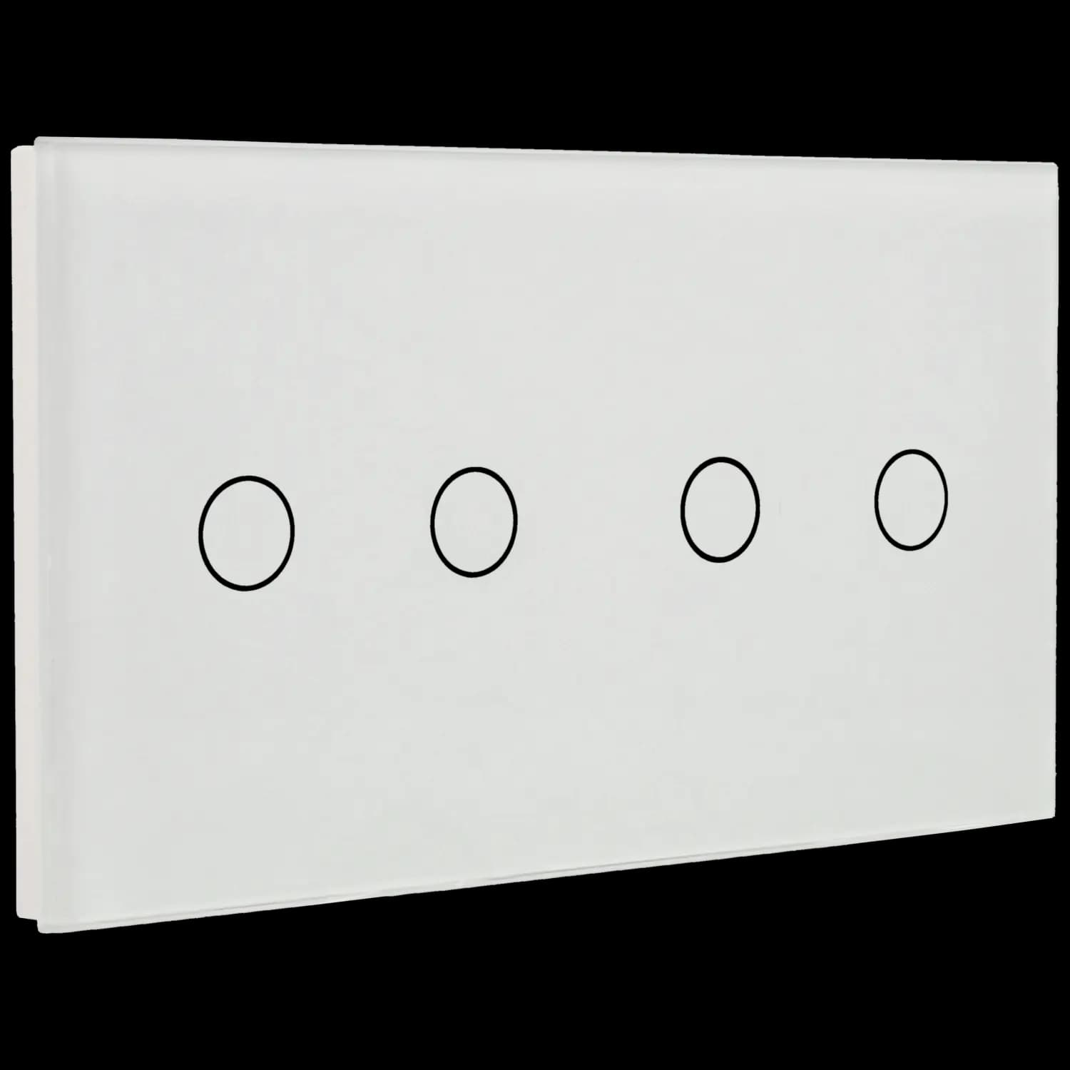 Panel de interruptor doble con 4 botones