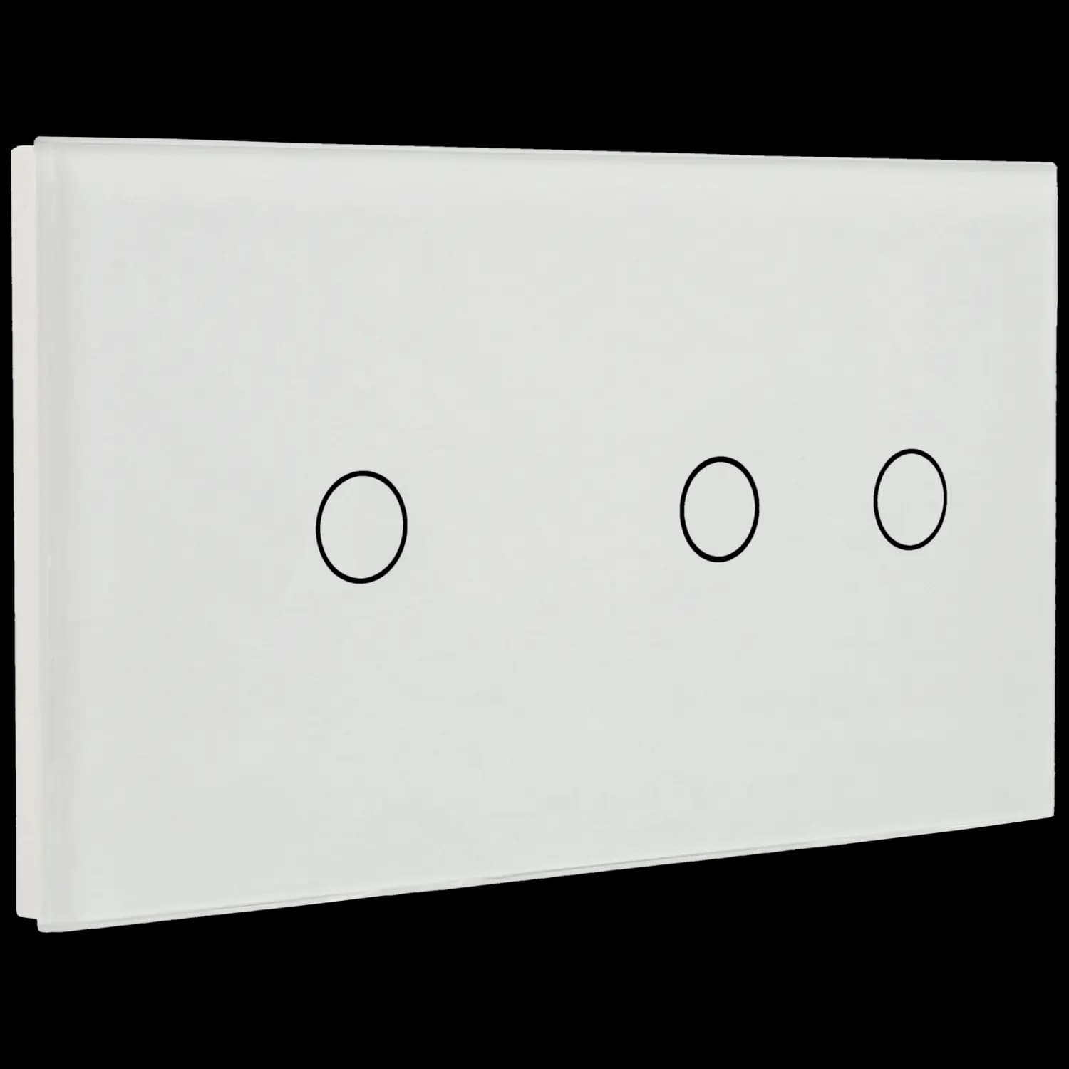 Panel de interruptor doble con 3 botones