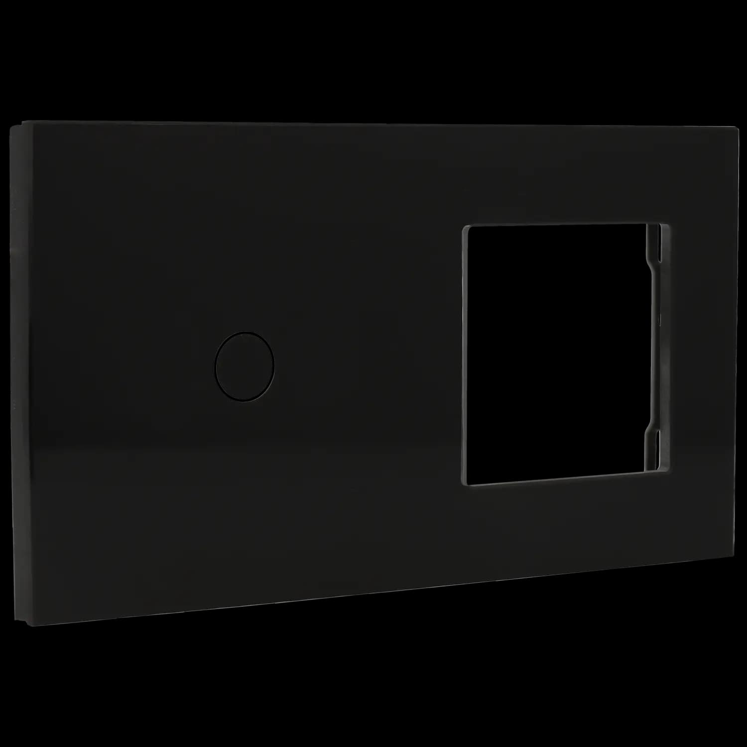 Pannello di comando con 1 pulsante e cornice per 1 dispositivo