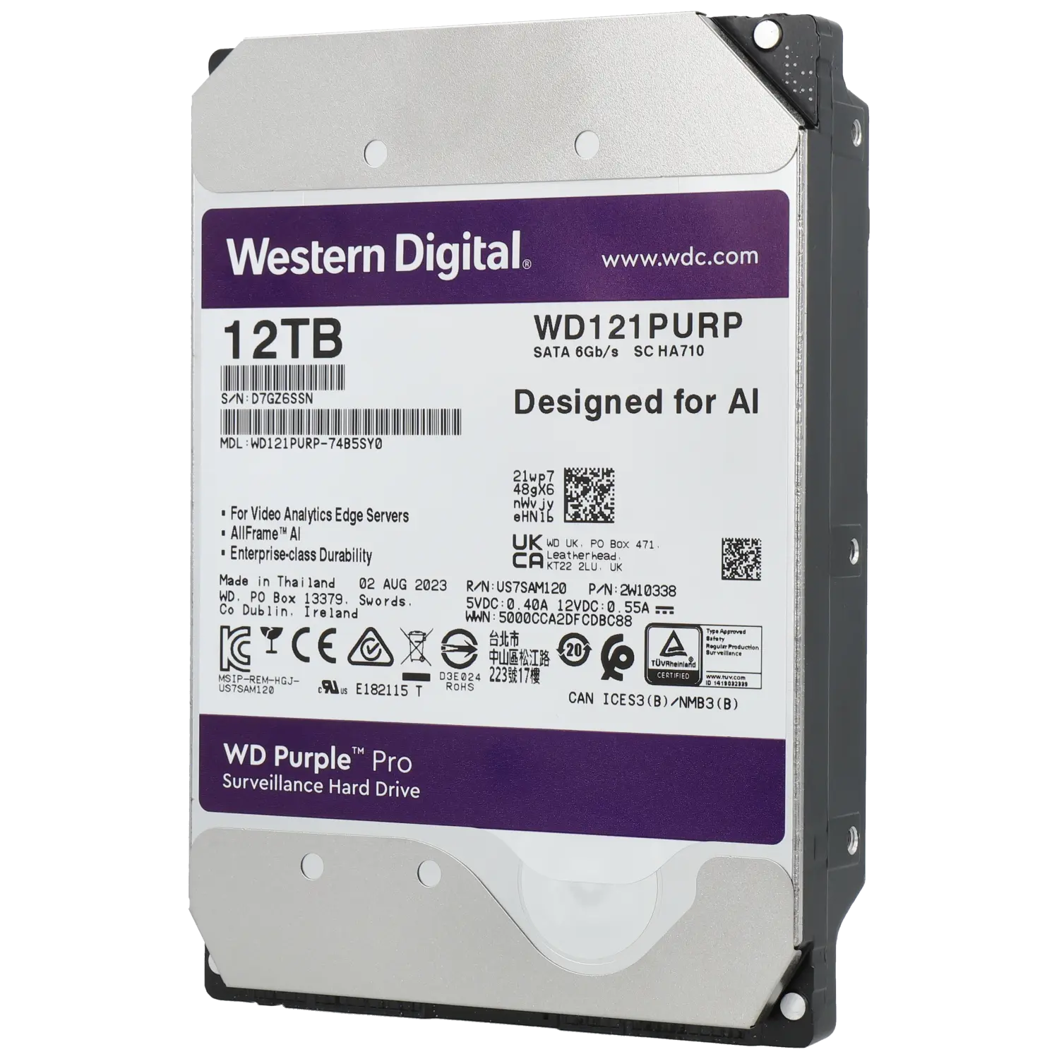 Disco duro purple 12 tb