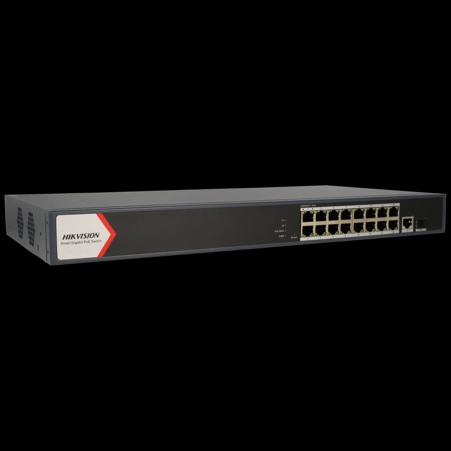 Switch cloud 18 puertos con 16 puertos PoE