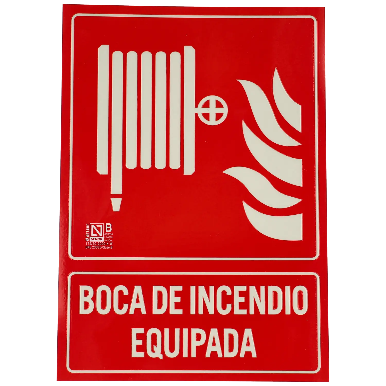 Cartel bie (boca de incendio equipada)