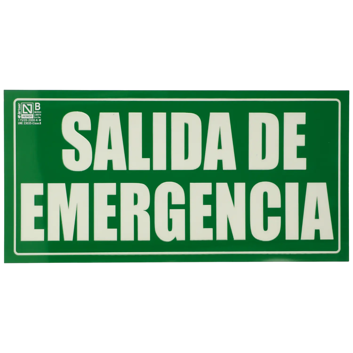 Cartel salida de emergencia