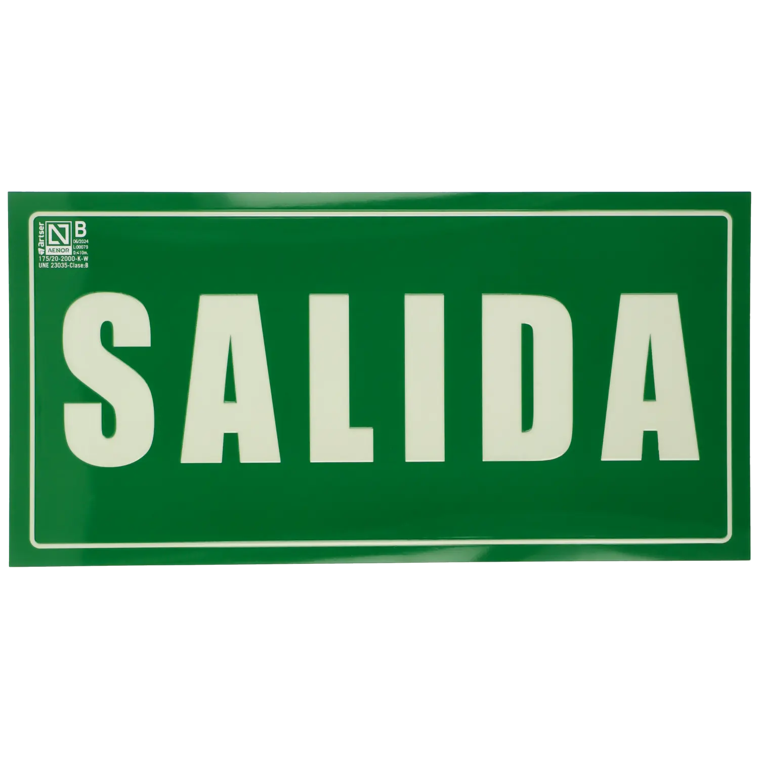 Cartel salida