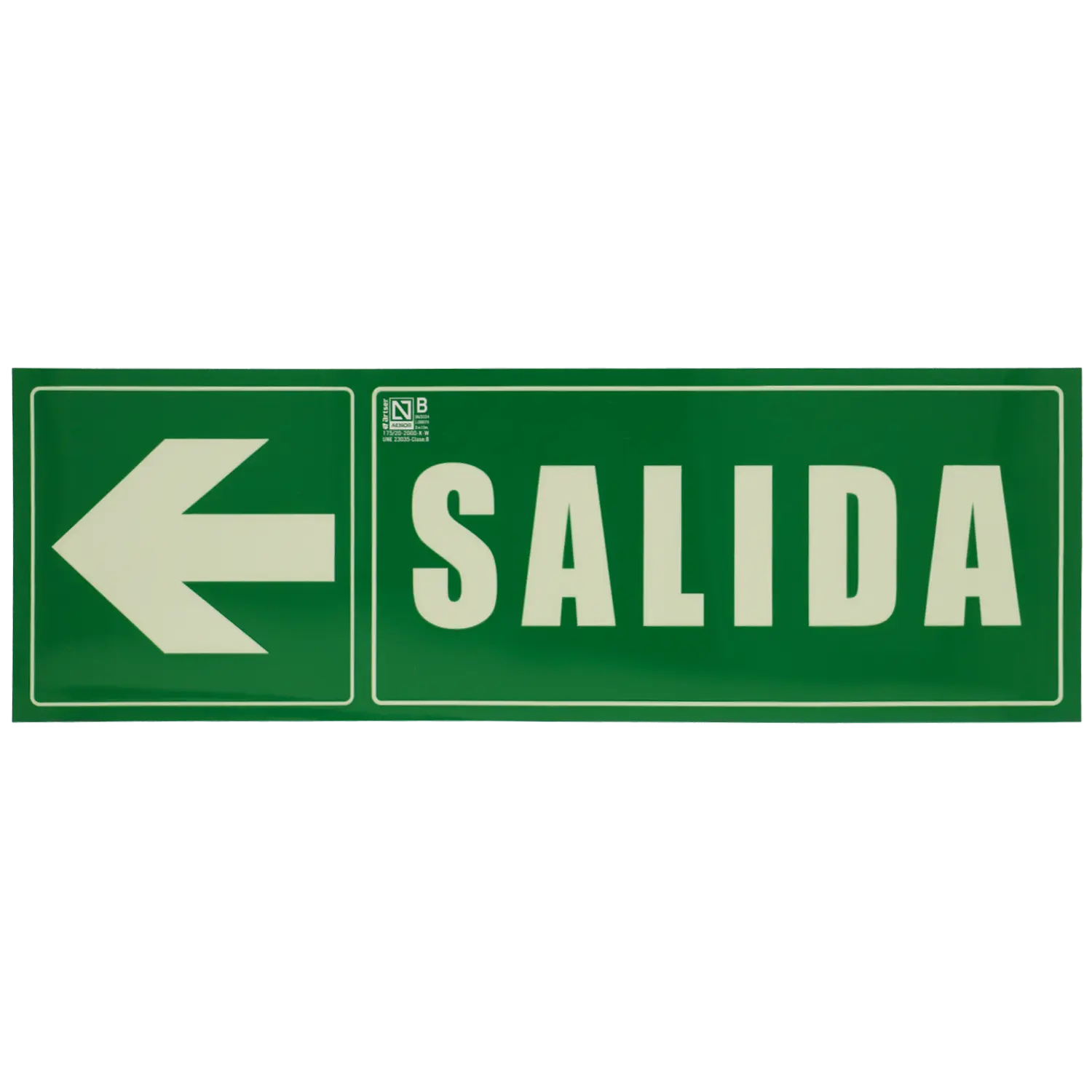 Cartel salida derecha