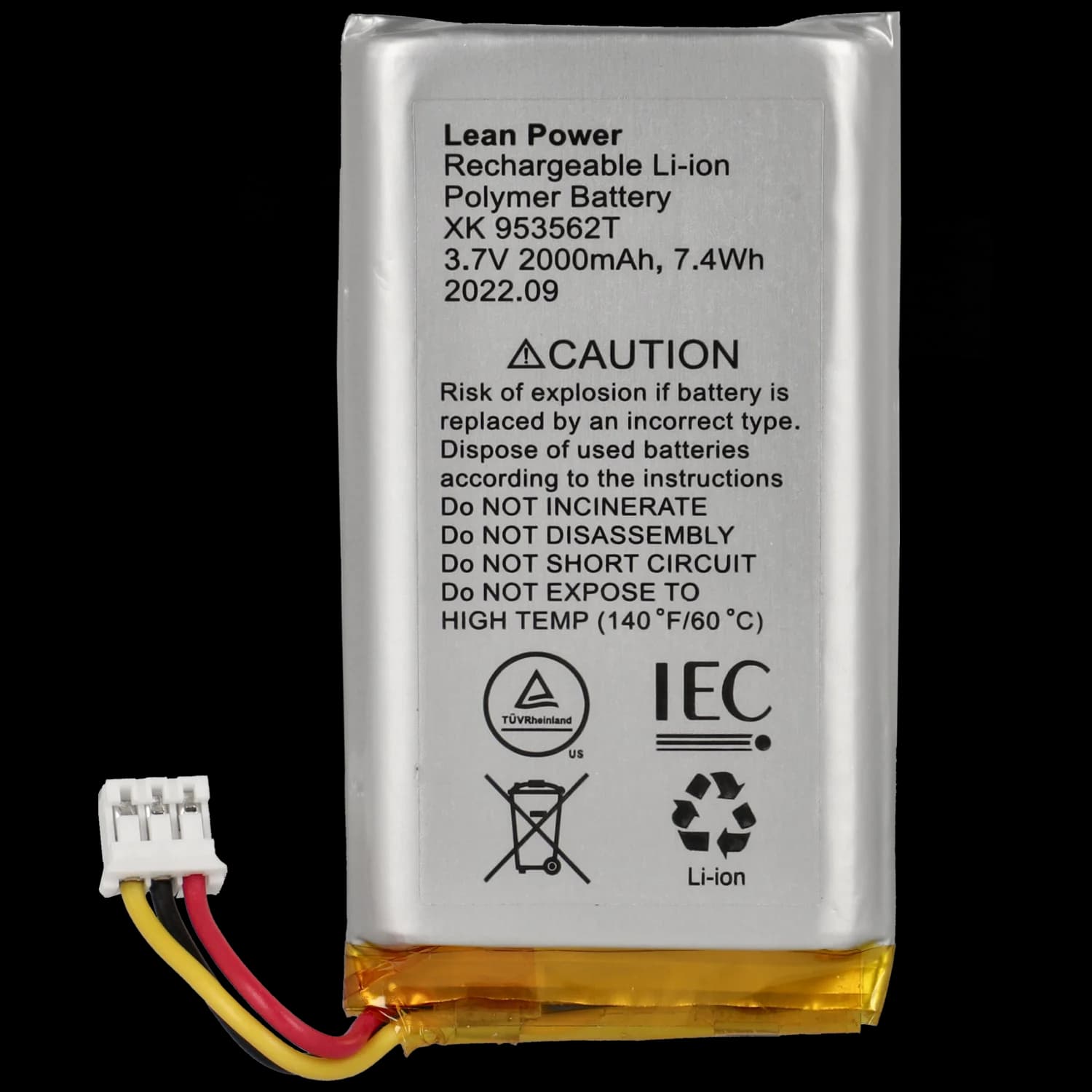 Batteria 3.7v 2ah