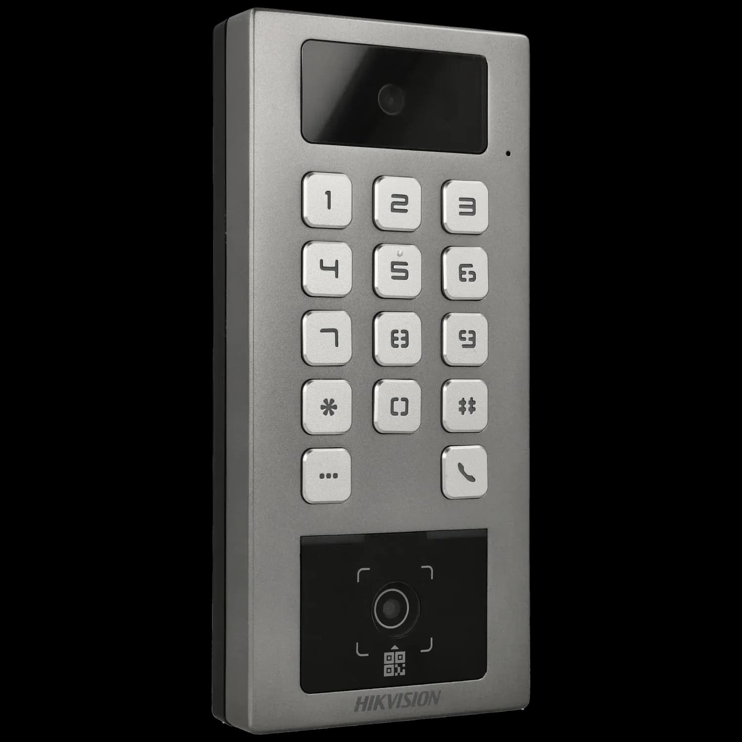 Control de acceso y videoportero interior / exterior con código QR, teclado y tarjeta