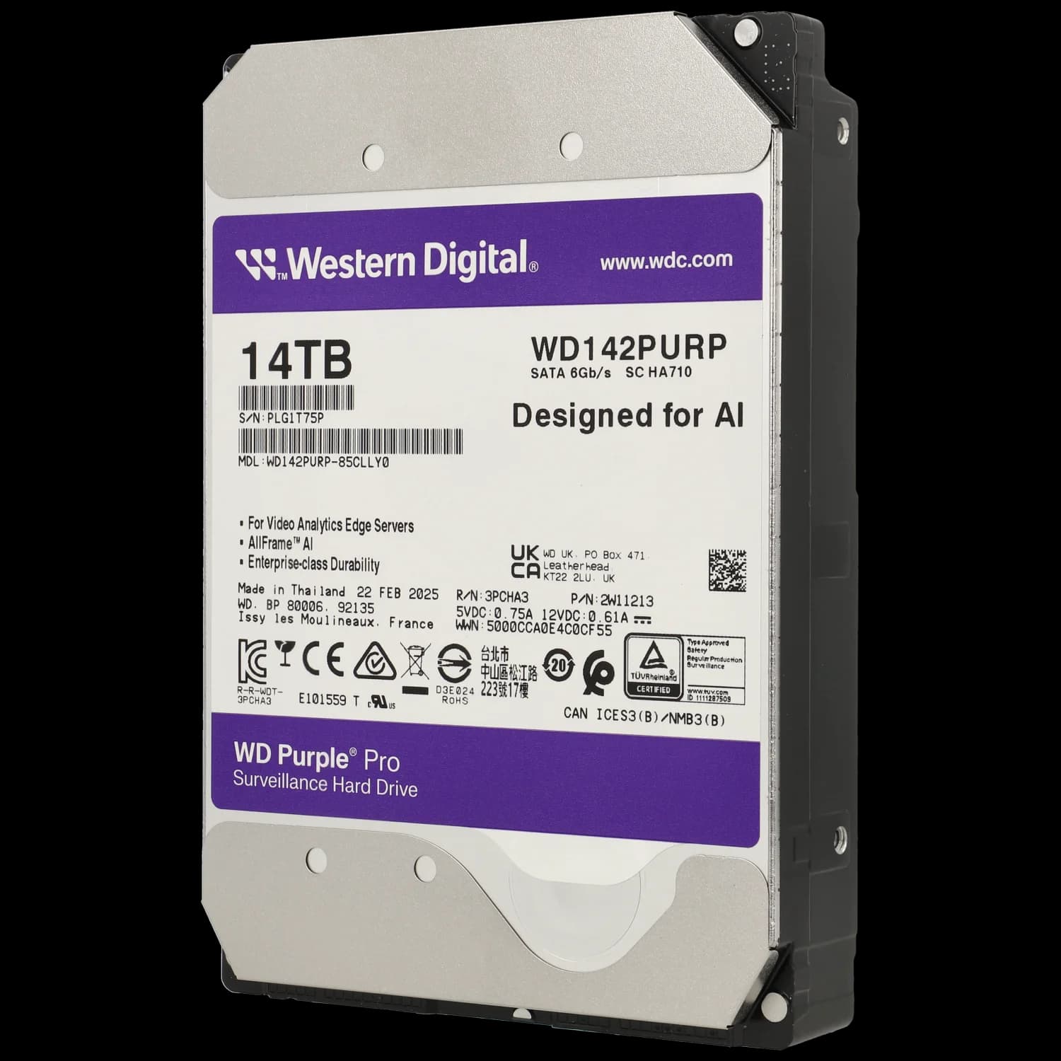 Disco rigido purple 14 TB