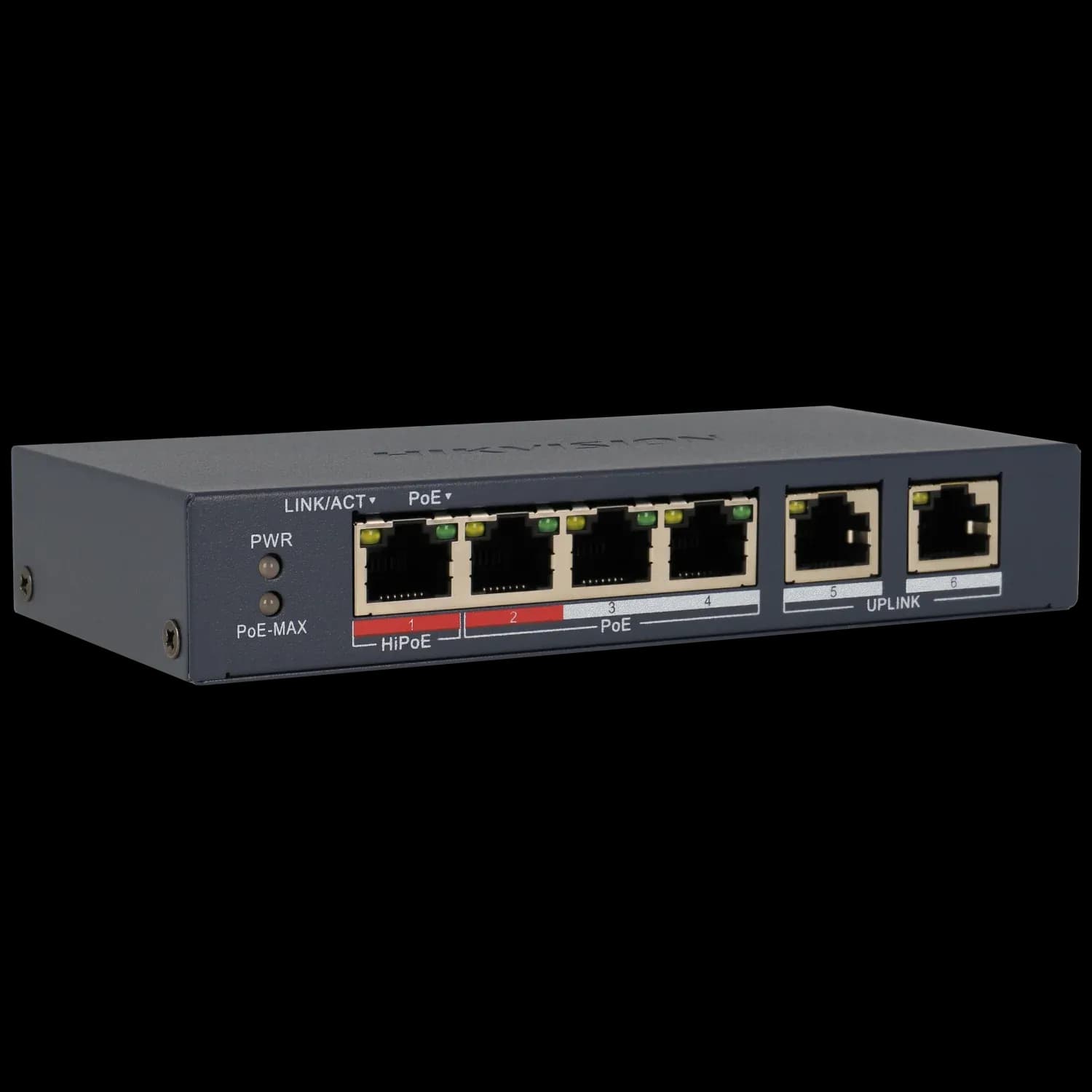 Switch 6 porte con 4 porte PoE